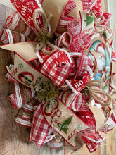 Load image into Gallery viewer, Santa Woodland Christmas Wreath
