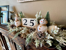 Load image into Gallery viewer, Snowman Christmas Countdown Centerpiece
