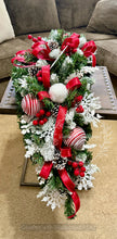 Load image into Gallery viewer, Christmas Mailbox Swag – Classic Red and White
