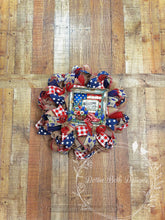 Load image into Gallery viewer, Welcome - Rustic Patriotic Wreath
