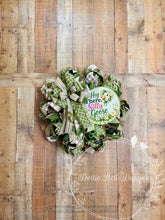Load image into Gallery viewer, Hey There, Silly Goose Deco Mesh Wreath | Farmhouse Goose Front Door Wreath | Everyday Green Wreath
