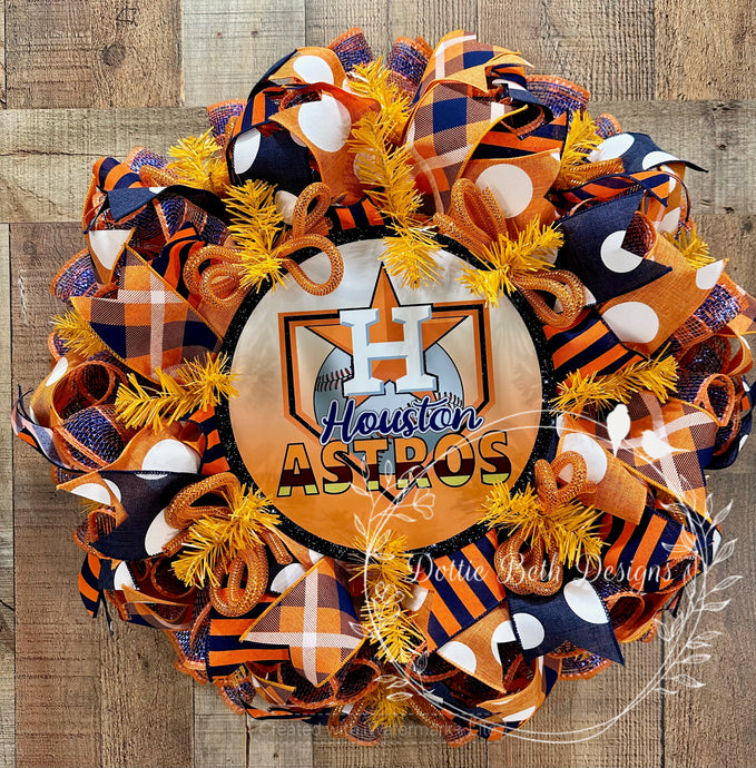 Houston Astros Wreath