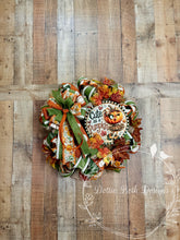 Load image into Gallery viewer, Cute as a Pumpkin Fall Wreath | Whimsical Autumn Front Door Décor
