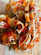 Load image into Gallery viewer, Gobble ’Til You Wobble Thanksgiving Turkey Wreath
