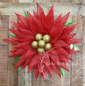Poinsettia Wreath
